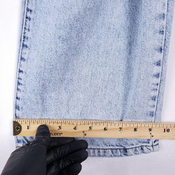 Forever 21 Jeans Womens Size 30 Blue Faded Distressed Baggy Loose Skater Grunge - Picture 7 of 11